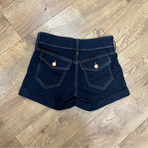 New York and Company dark denim cuff short - Size 0 - Picture 6 of 7